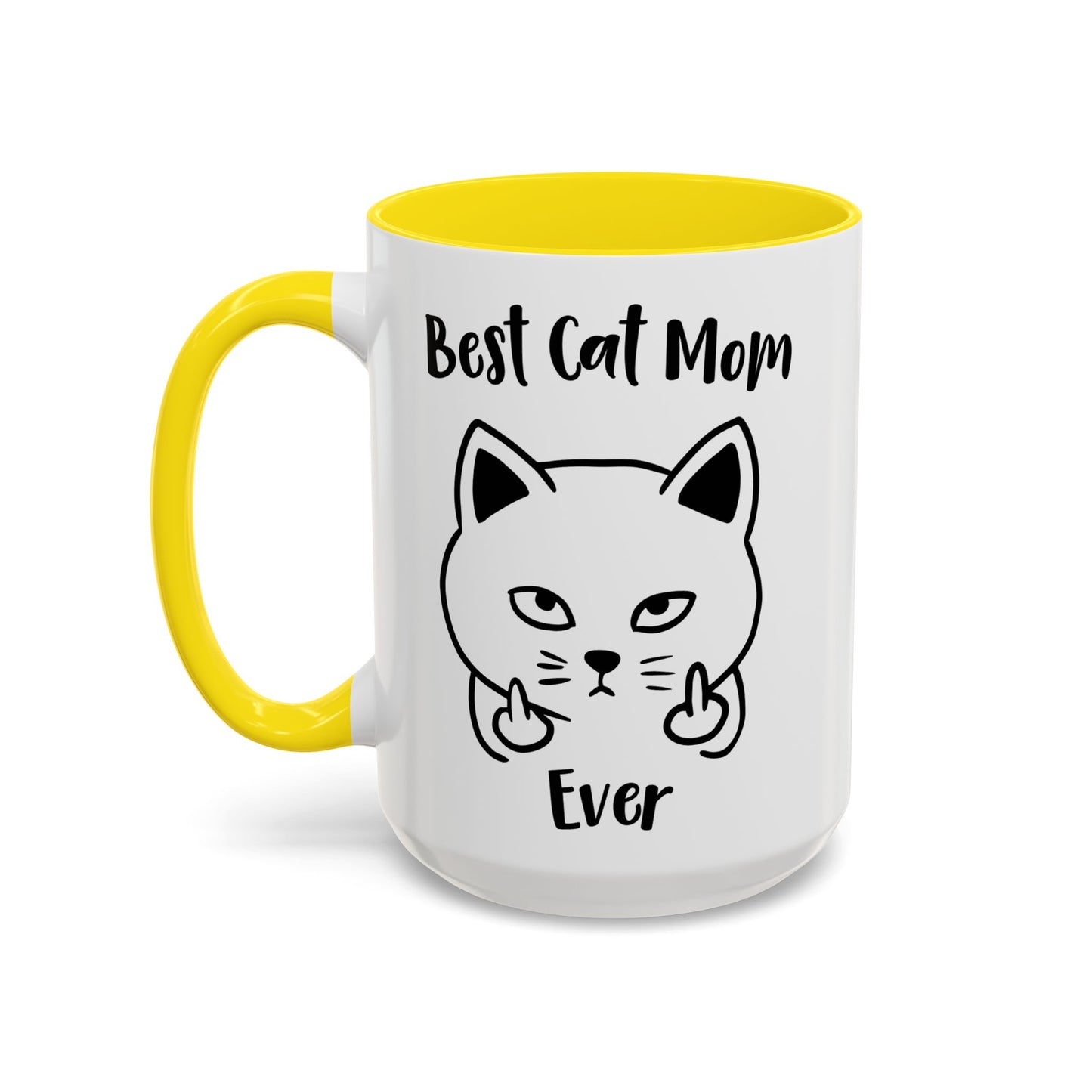 Best Cat Mom Ever Mug, Funny Cat Lover Coffee Cup