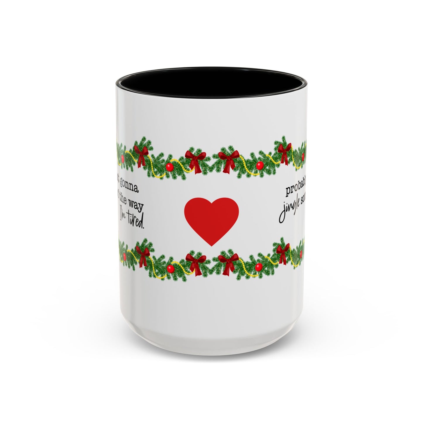Funny Christmas Garland Mug.