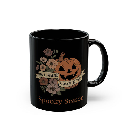 Spooky Season Pumpkin Mug, Halloween Coffee Cup