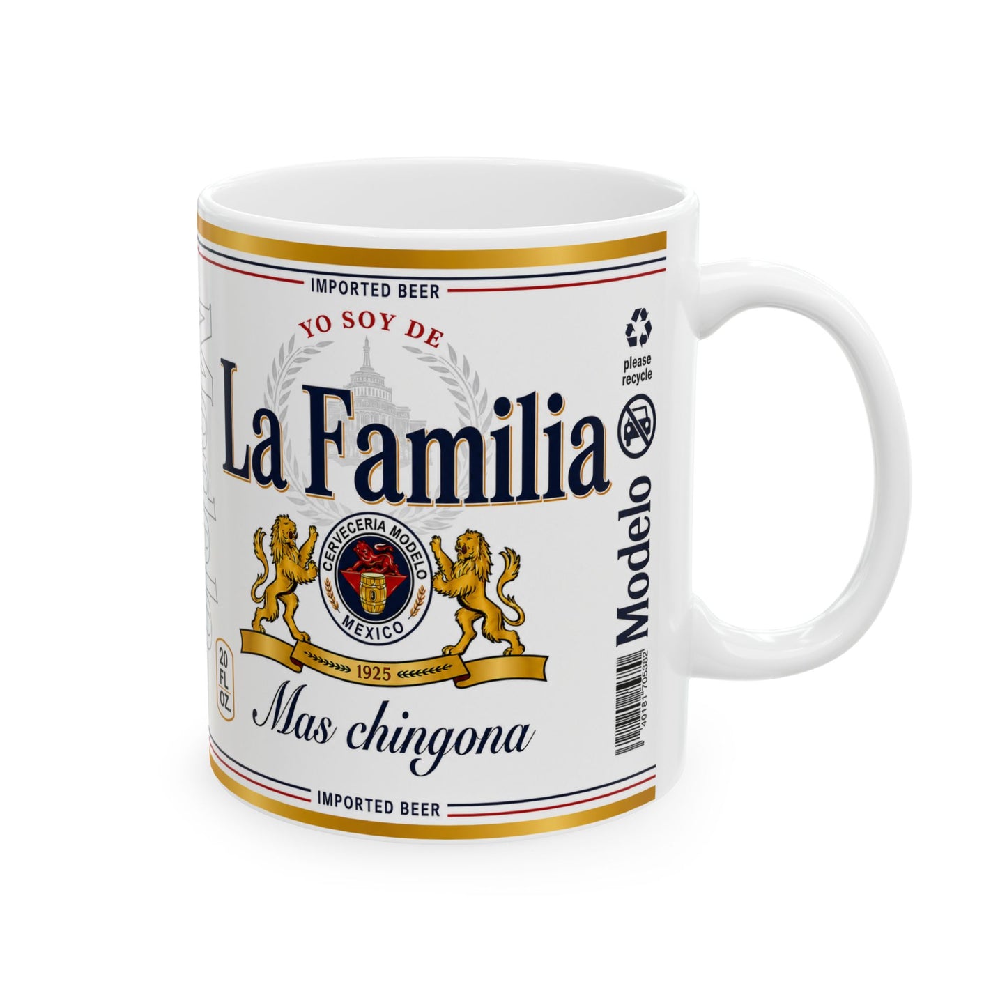 Yo Soy de La Familia Más Chingona Mug, Family Gift, Funny Coffee Cup