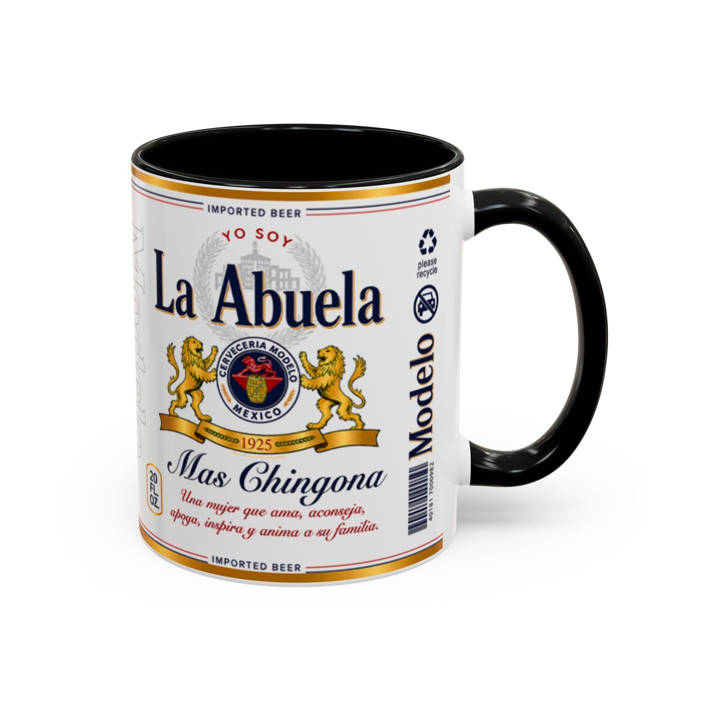 La Abuela Más Chingona Mug, Spanish Grandma Coffee Cup