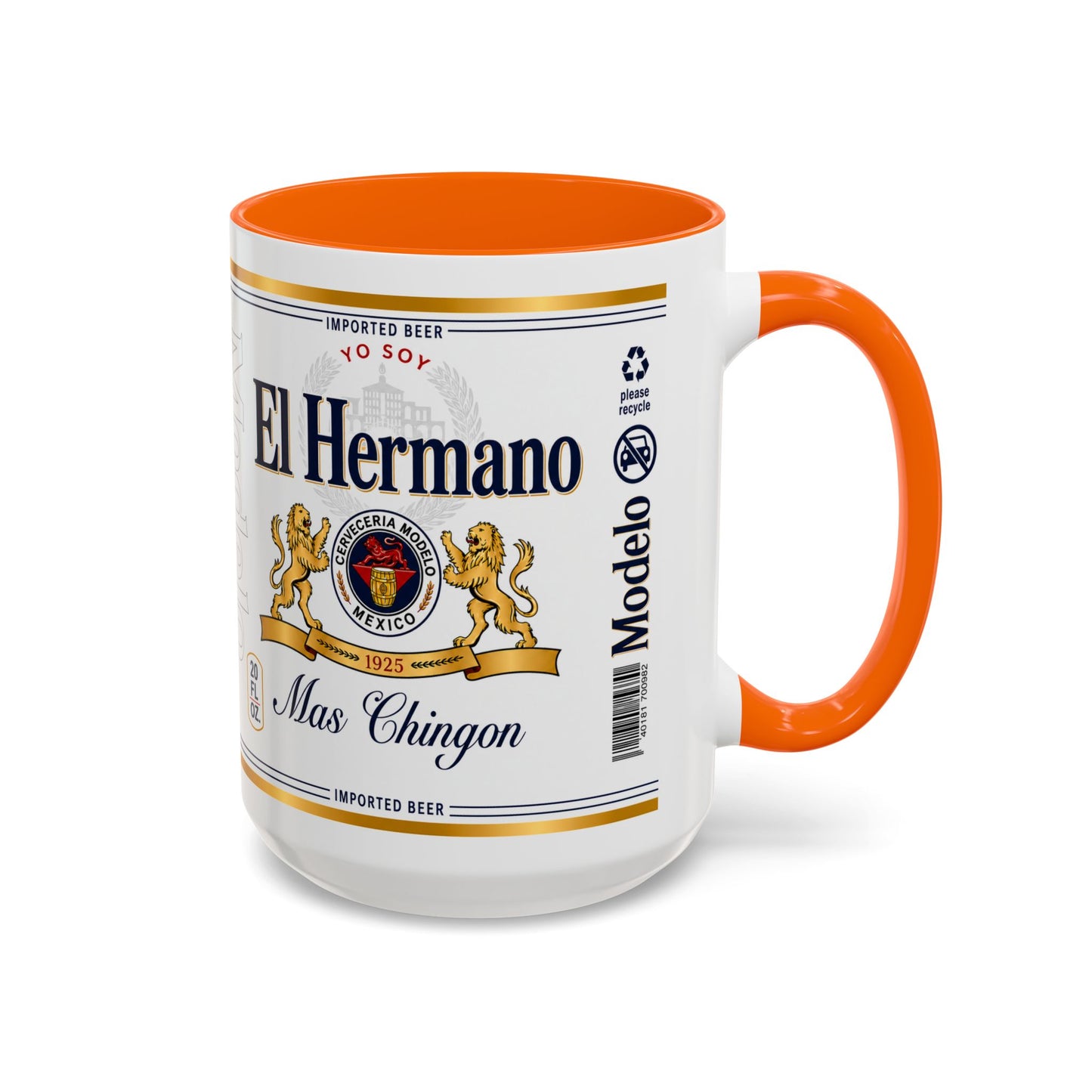 El Hermano Más Chingón Mug, Funny Spanish Brother Coffee Cup
