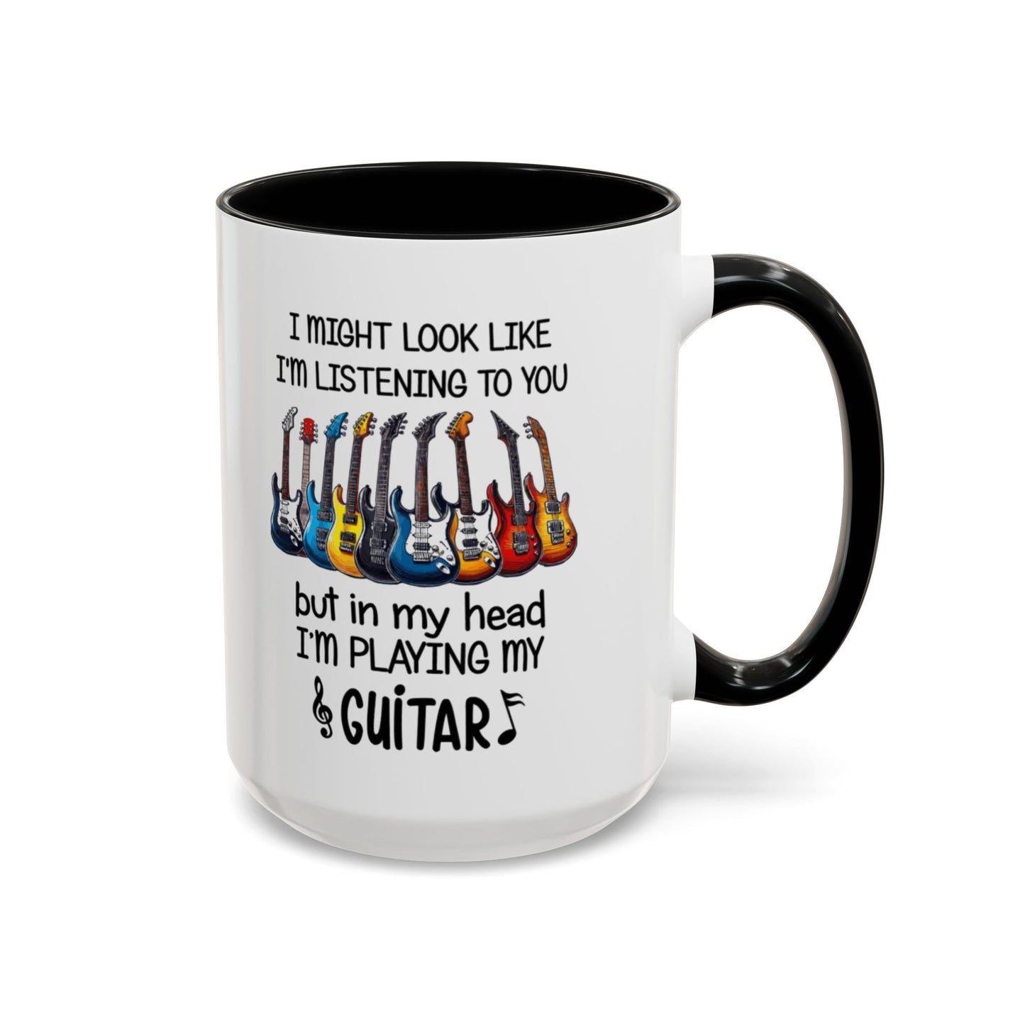 Funny Guitar Coffee Mug, I’m Playing My Guitar Cup