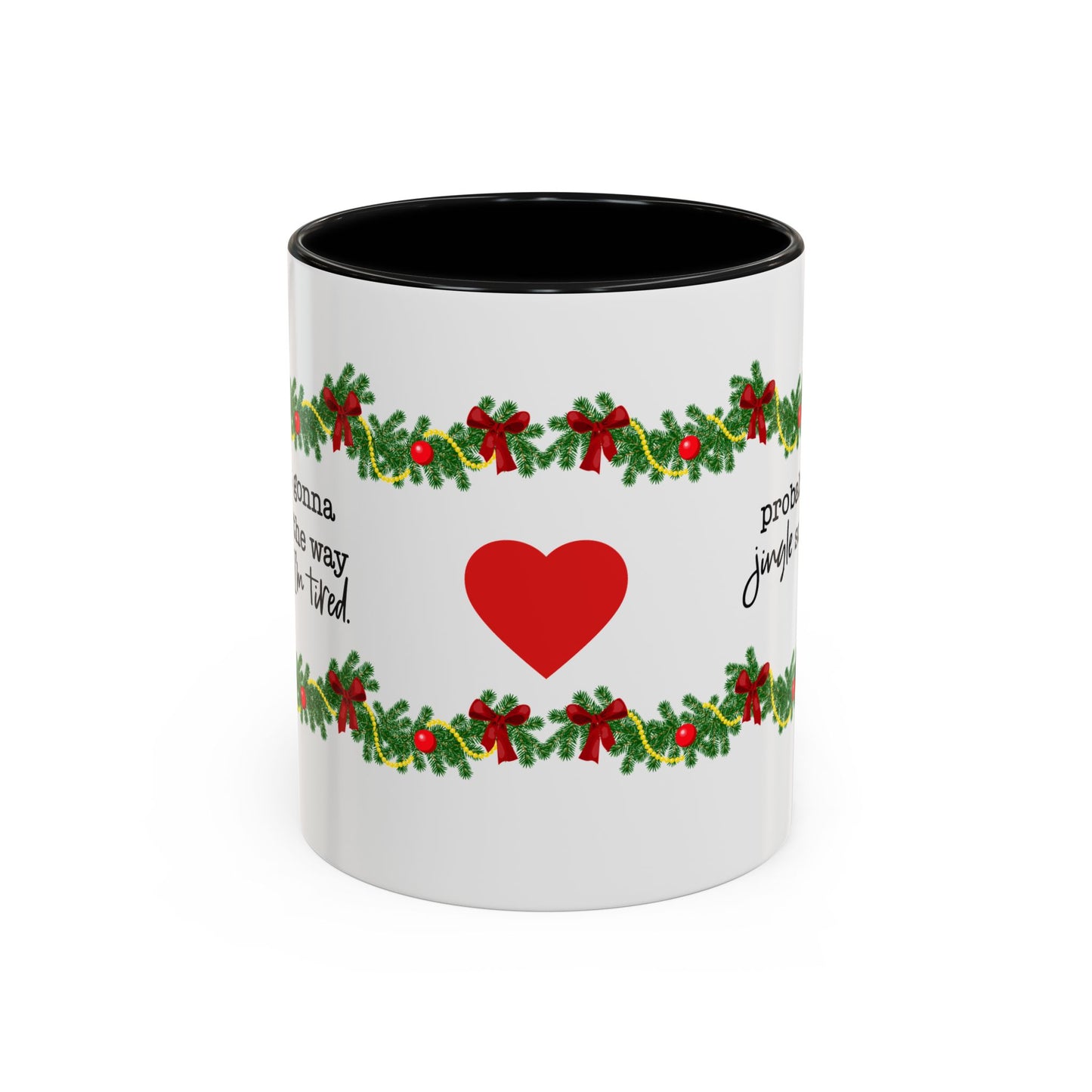 Funny Christmas Garland Mug.