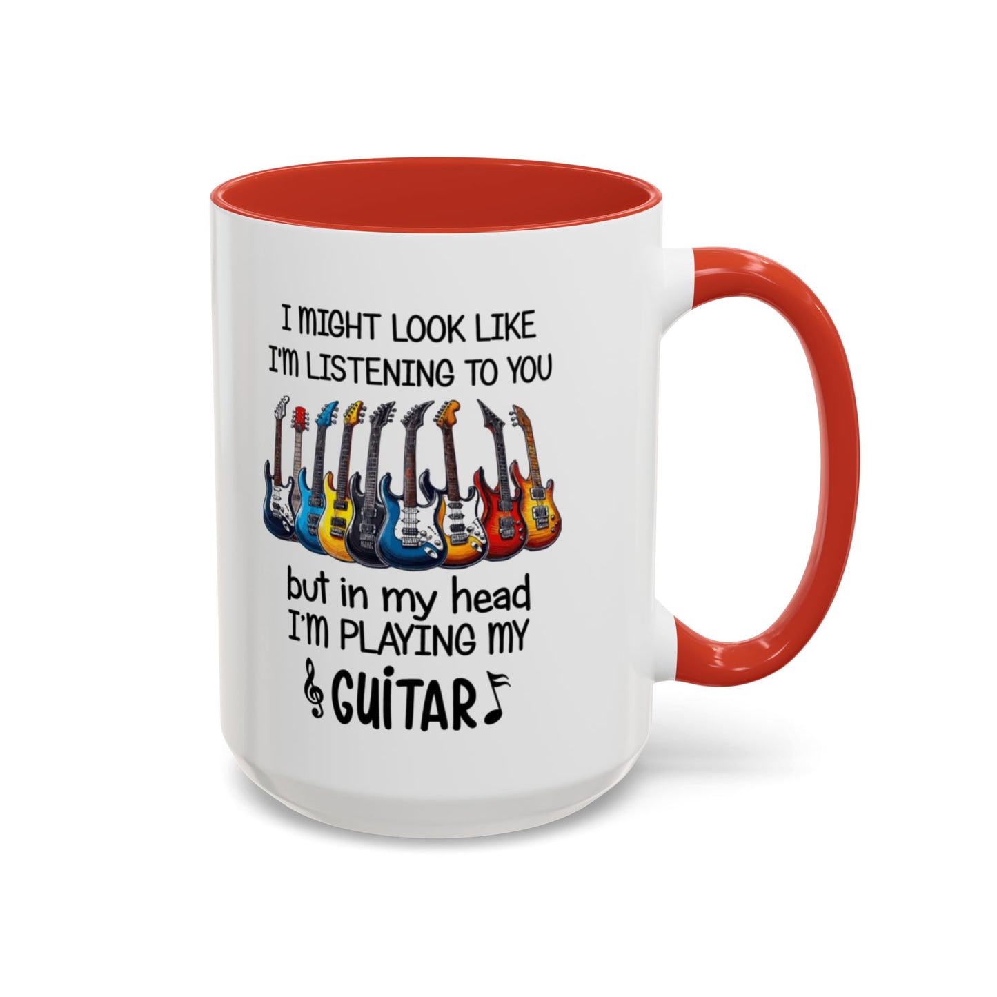 Funny Guitar Coffee Mug, I’m Playing My Guitar Cup