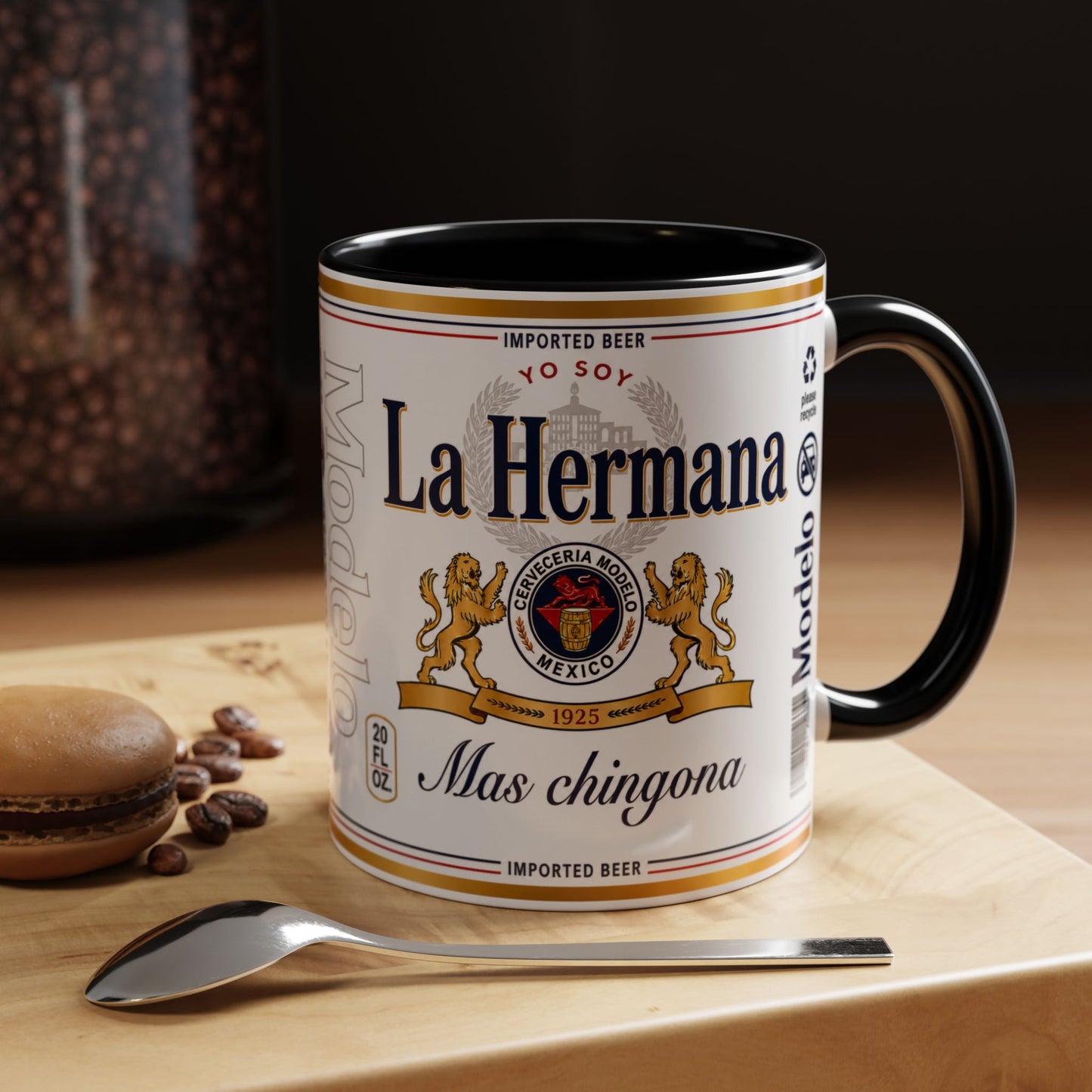 La Hermana Más Chingona Mug, Funny Spanish Sister Coffee Cup