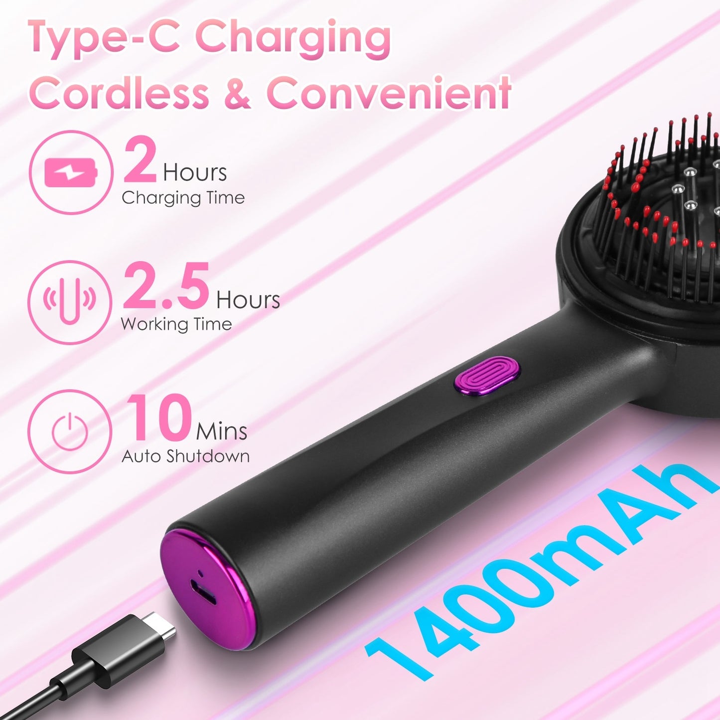 GlowComb – Red Light Scalp Massager & Hair Growth Brush